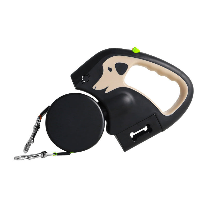 Twin Tail Duo anti-tangle, retractable Dog Leash