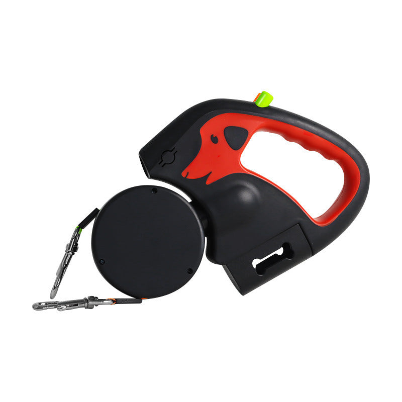 Twin Tail Duo anti-tangle, retractable Dog Leash