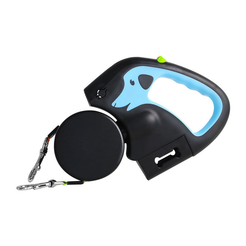 Twin Tail Duo anti-tangle, retractable Dog Leash