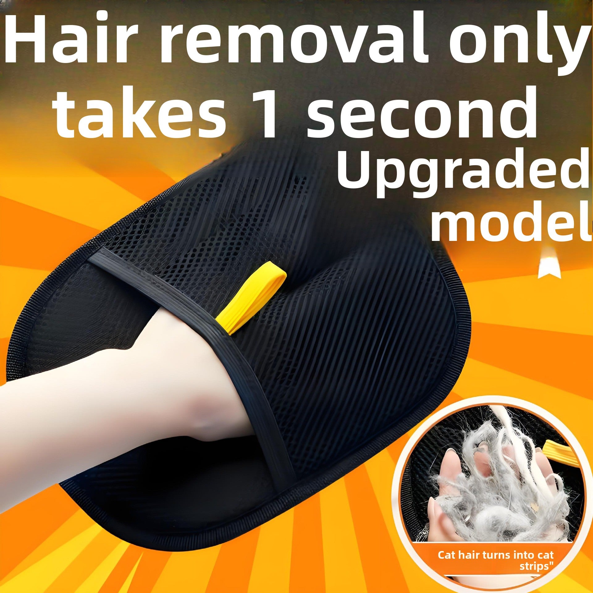 Pet Hair Removal Gloves Static Two-Way Brush